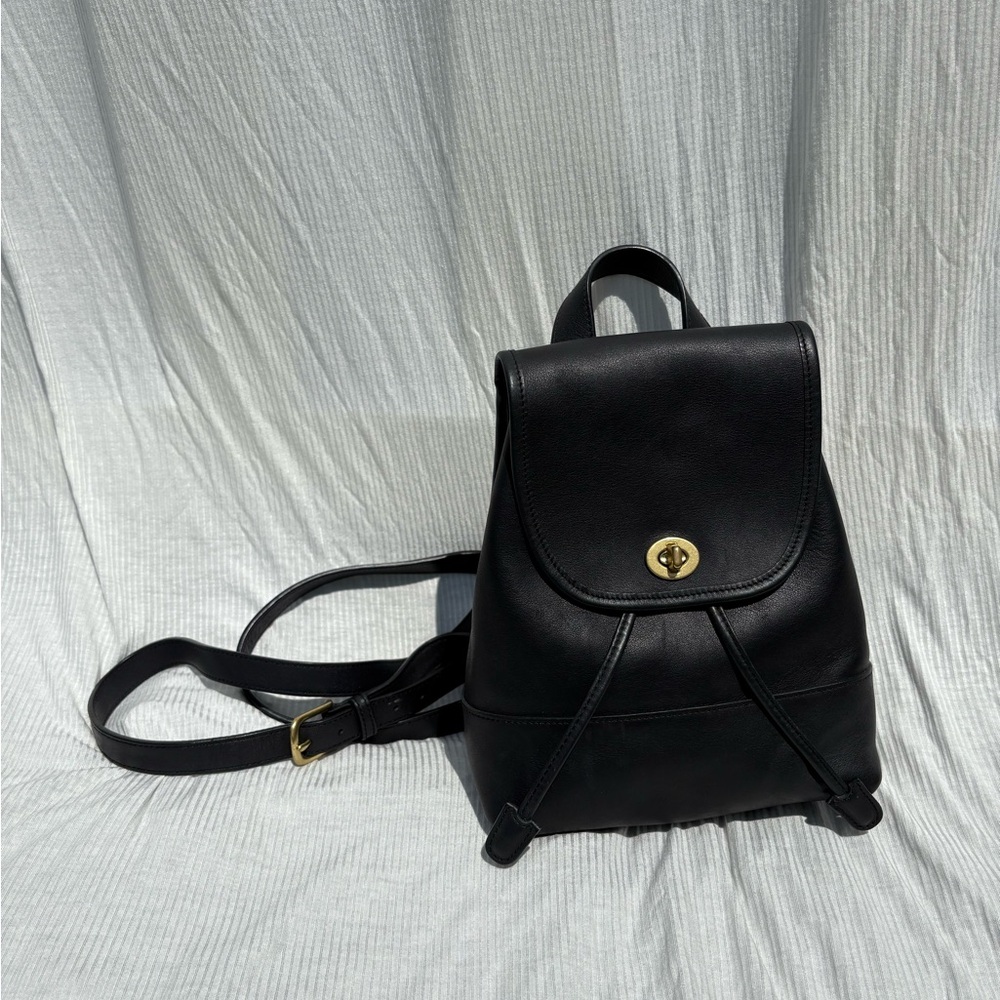 Vintage Coach Daypack Mini Backpack 9960 Black - Picture 6 of 10